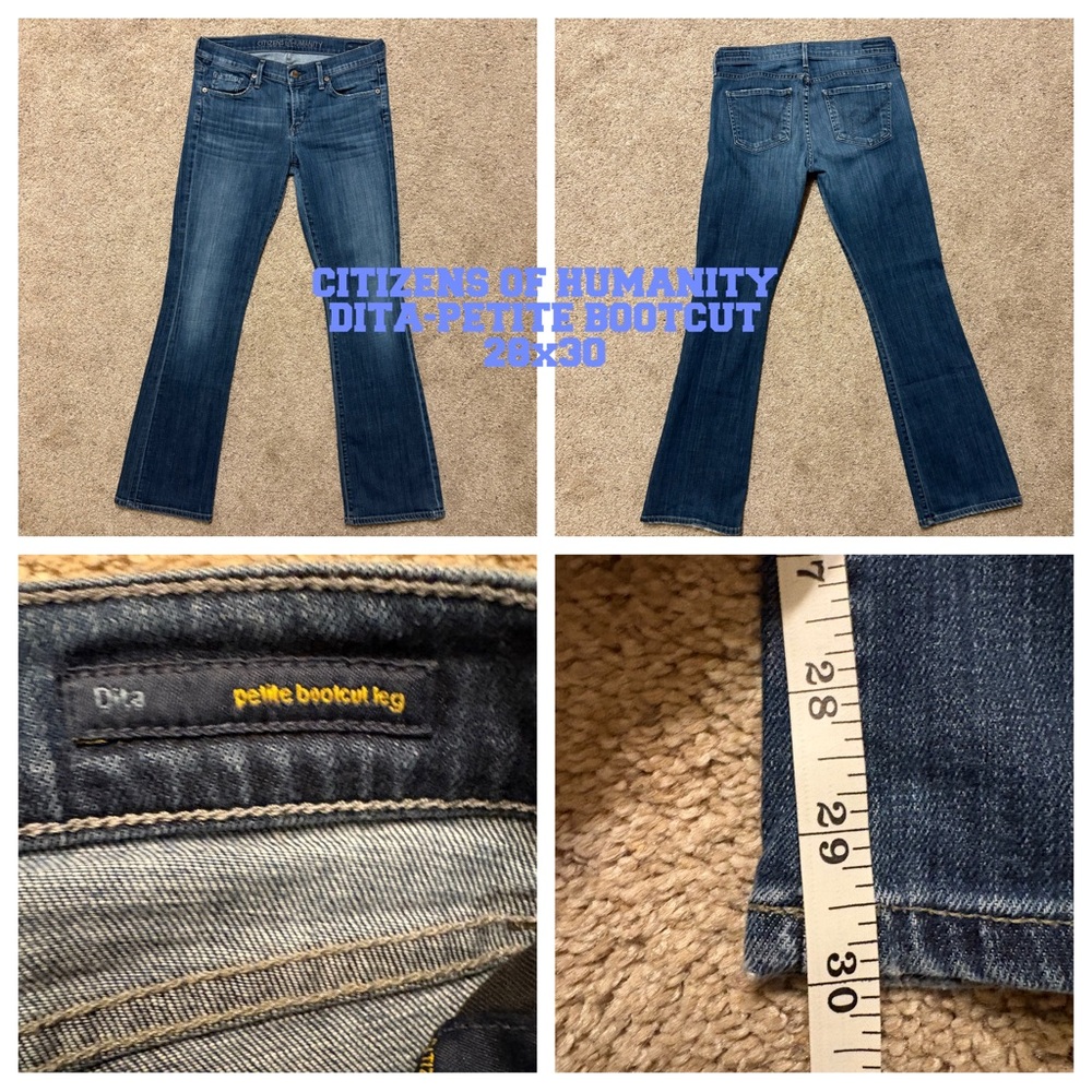 Citizens of Humanity Dark Blue Bootcut Jeans